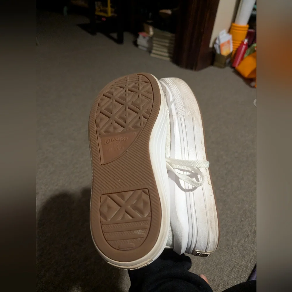 Converse Chuck Taylor All Star Move High-Top Platform Lift Sneaker White Size 9 - Picture 3 of 4